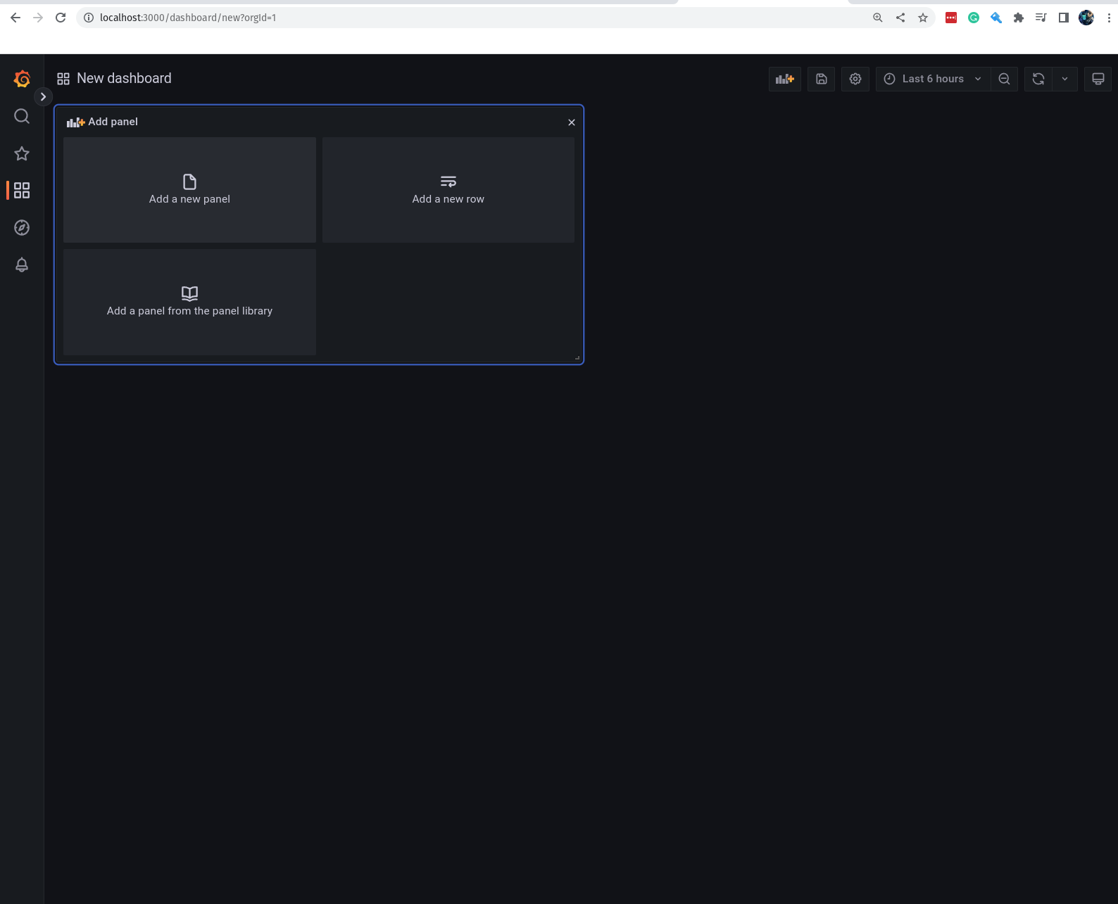 Grafana - New Dashboard